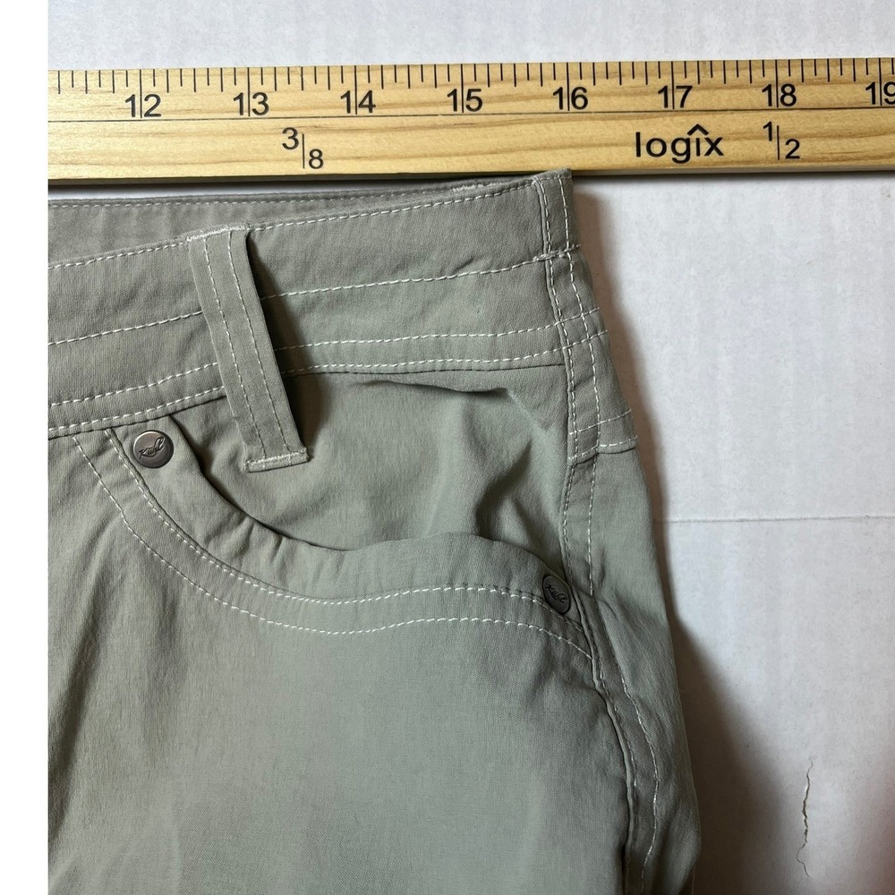 KUHL Convertible Cargo Pants Women Size 10 Short Beige Zip Off Legs Outdoor - Picture 4 of 5